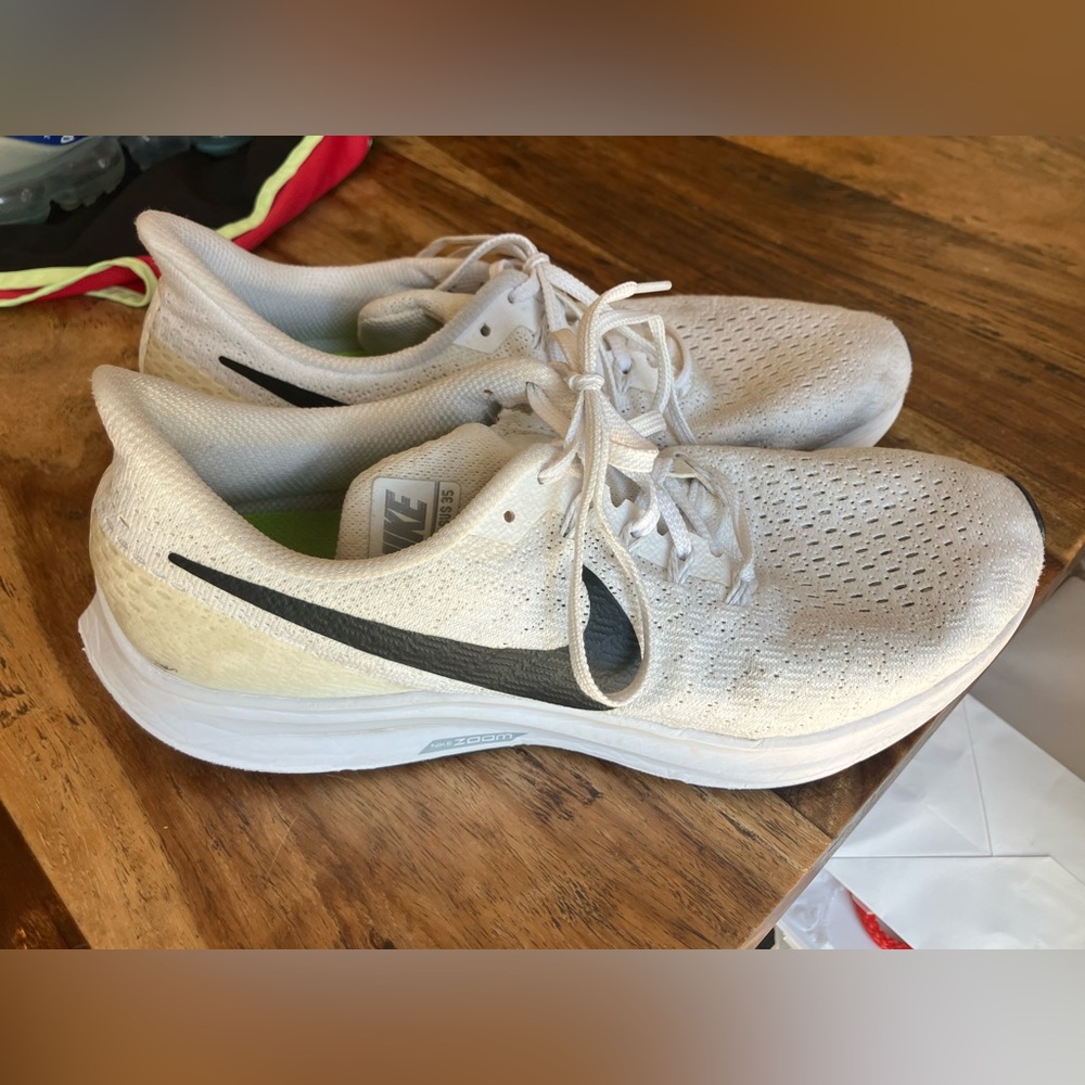 Nike Women's Air Zoom Pegasus 35 Cream White Training Running Sneakers Shoes 11